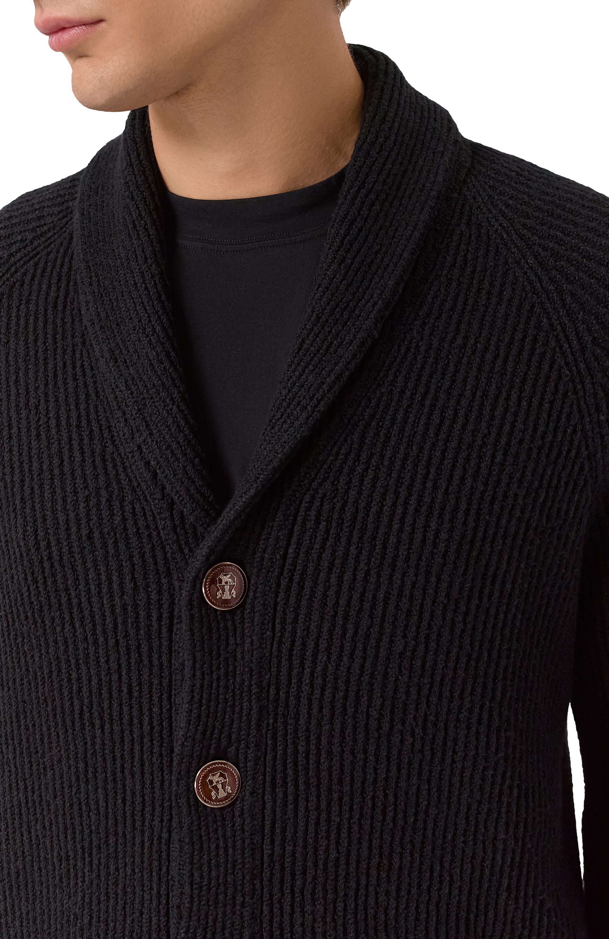 Хлопковый кардиган BRUNELLO CUCINELLI, арт. MNI708606, фото 5