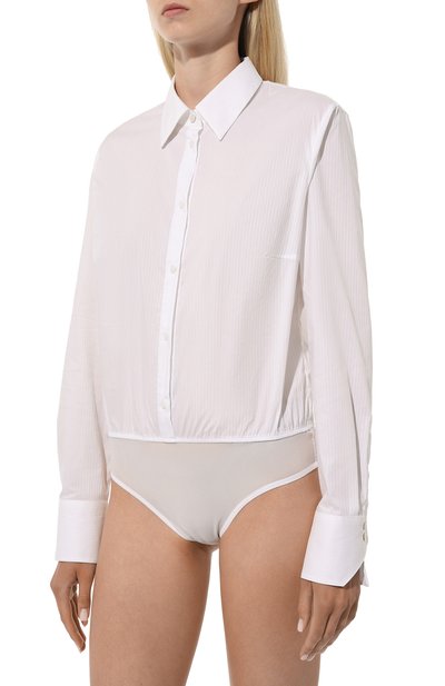 Хлопковое боди BOSS белого цвета по цене 19100 руб., арт. 50519412, фото 3 Хлопковое боди BOSS, арт. 50519412, фото 3