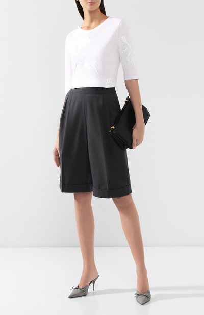 Шорты из смеси хлопка и шерсти DRIES VAN NOTEN, арт. 192-10937-8285, фото 2