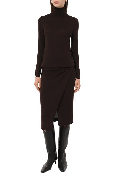 Платье из шерсти и шелка LORENA ANTONIAZZI, арт. A24115AM87A/2862, фото 3