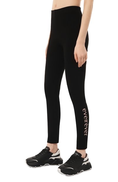 Хлопковые легинсы EVERREVER черного цвета по цене 5300 руб., арт. RE-LG-BLP-03, фото 3 Хлопковые легинсы EVERREVER, арт. RE-LG-BLP-03, фото 3