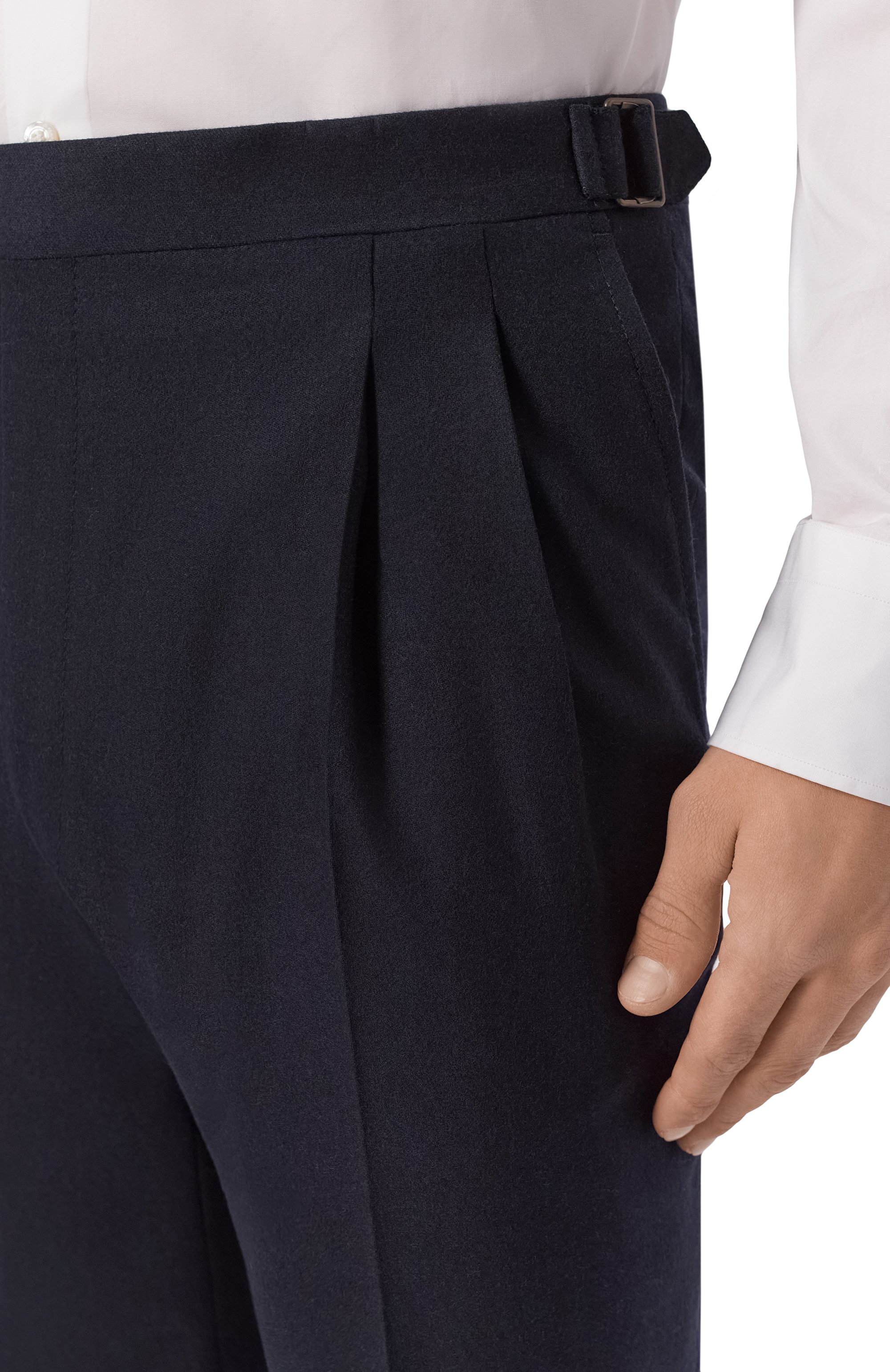 Шерстяные брюки CORNELIANI темно-синего цвета по цене 69950 руб., арт. 284L21/2A18535, фото 5 Шерстяные брюки CORNELIANI, арт. 284L21/2A18535, фото 5