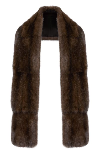 Женский меховой шарф из соболя MVST, арт. MSC-02 WILD SABLE SIL 3