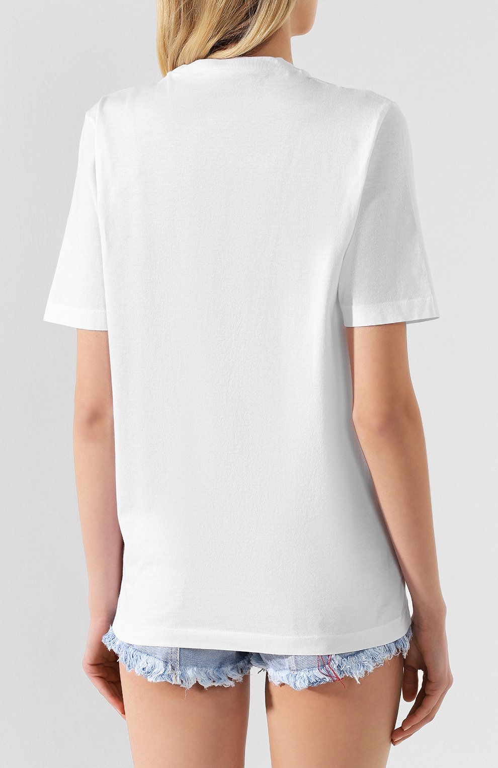 Хлопковая футболка DSQUARED2 белого цвета по цене 24750 руб., арт. S75GD0097/S22427, фото 4 Хлопковая футболка DSQUARED2, арт. S75GD0097/S22427, фото 4