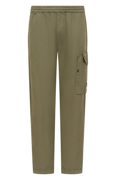 Мужские брюки из хлопка и льна C.P. COMPANY, арт. 18CMPA062A006273G