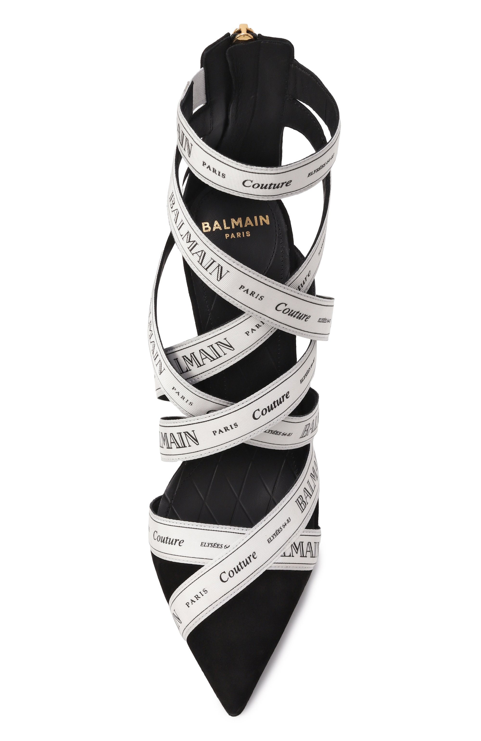 Комбинированные туфли couture 95 BALMAIN, арт. EN1UH092/TKWB, фото 6