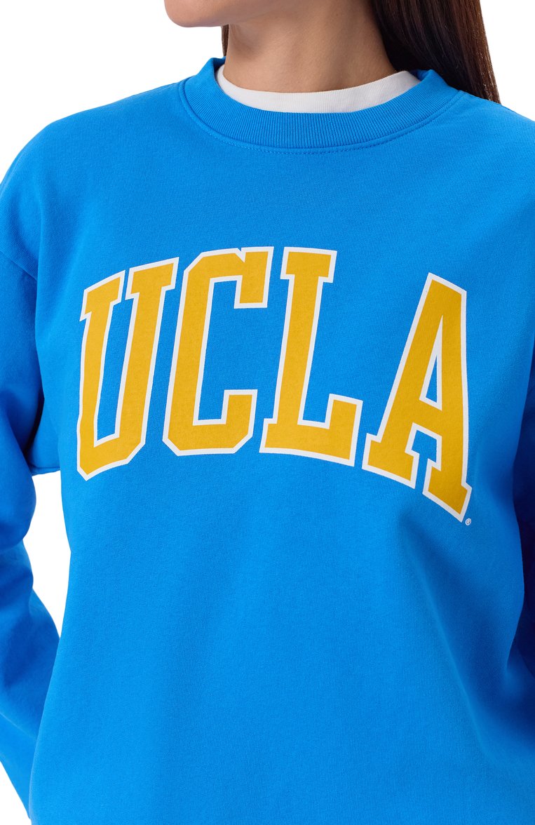Хлопковый свитшот sporty & rich x ucla SPORTY AND RICH, арт. ST071615637BL116, фото 1