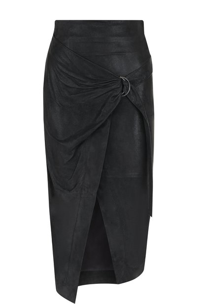 Кожаная юбка-миди с запахом BRUNELLO CUCINELLI, арт. M0PLTG2732, фото 1