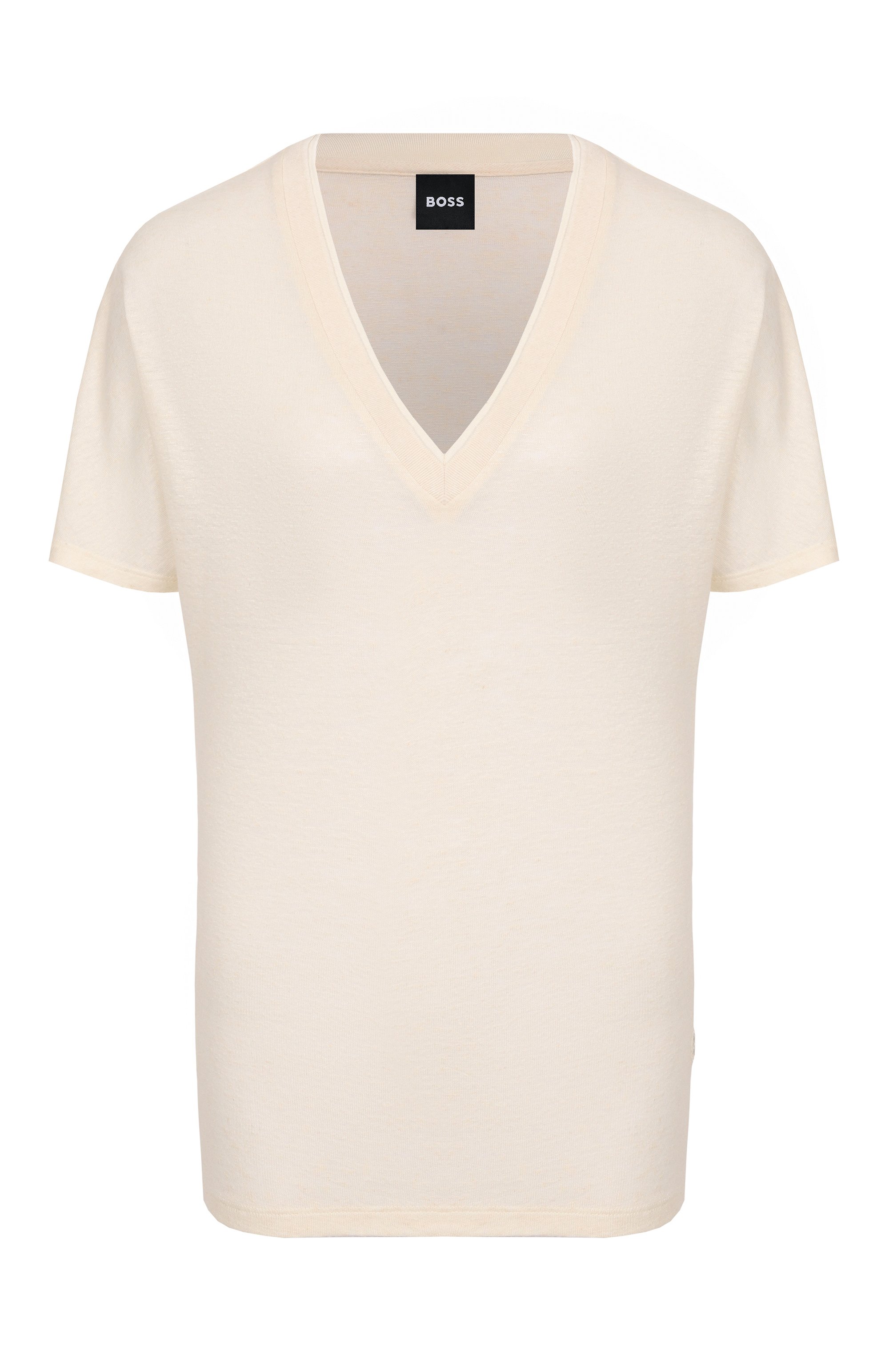 Футболка из вискозы и льна BOSS, арт. 50537543, фото 1