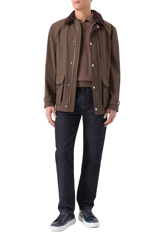 Кожаные кеды Blu Barrett F0LEY-14161.3/C0RAL Синий  F0LEY-14161.3/C0RAL Фото 2