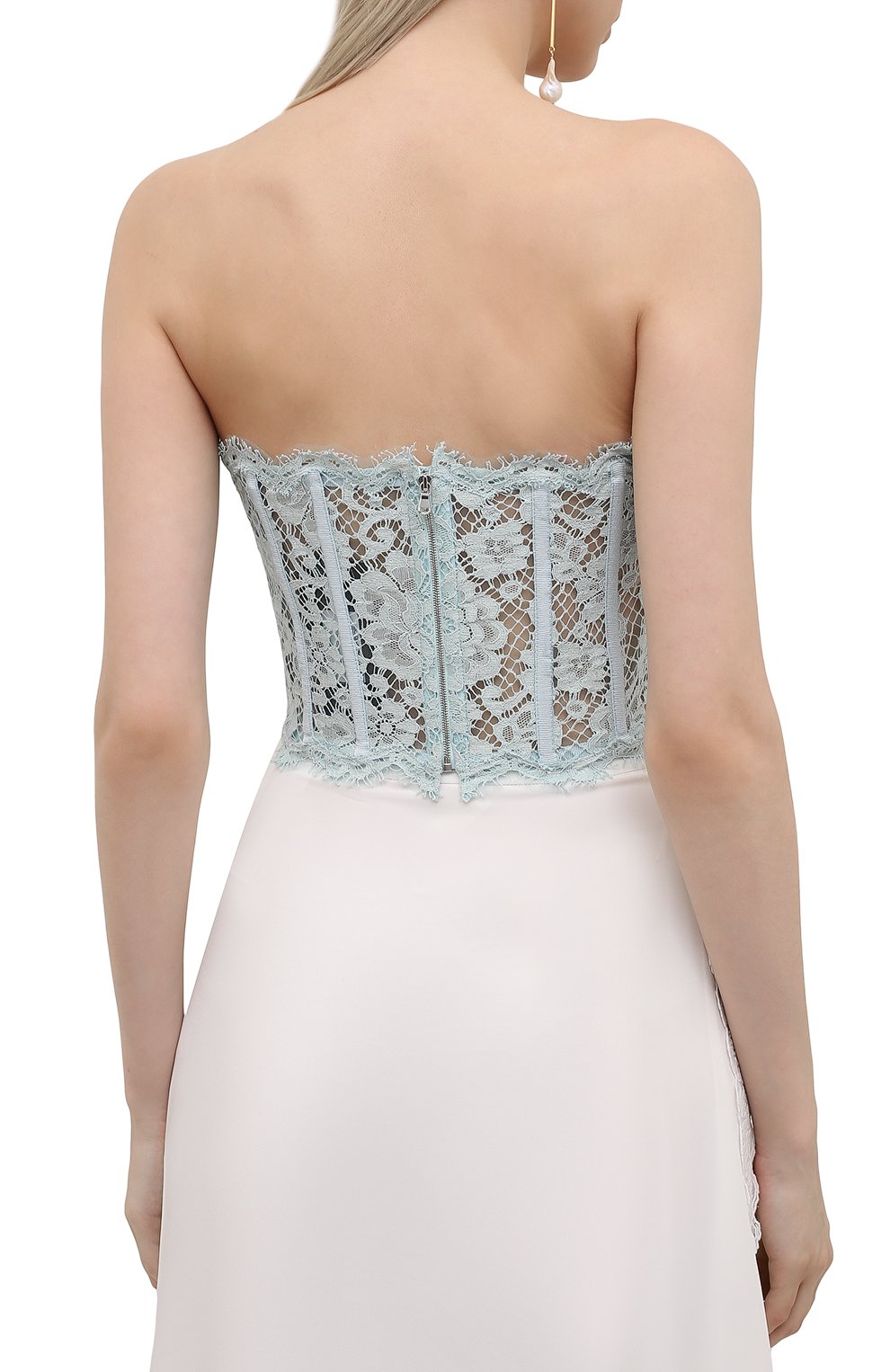 Топ из хлопка и вискозы DOLCE & GABBANA, арт. F72X4T/HLMEA, фото 4