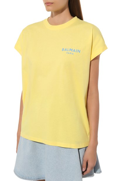 Хлопковая футболка BALMAIN, арт. DF1EF010/BB01, фото 3