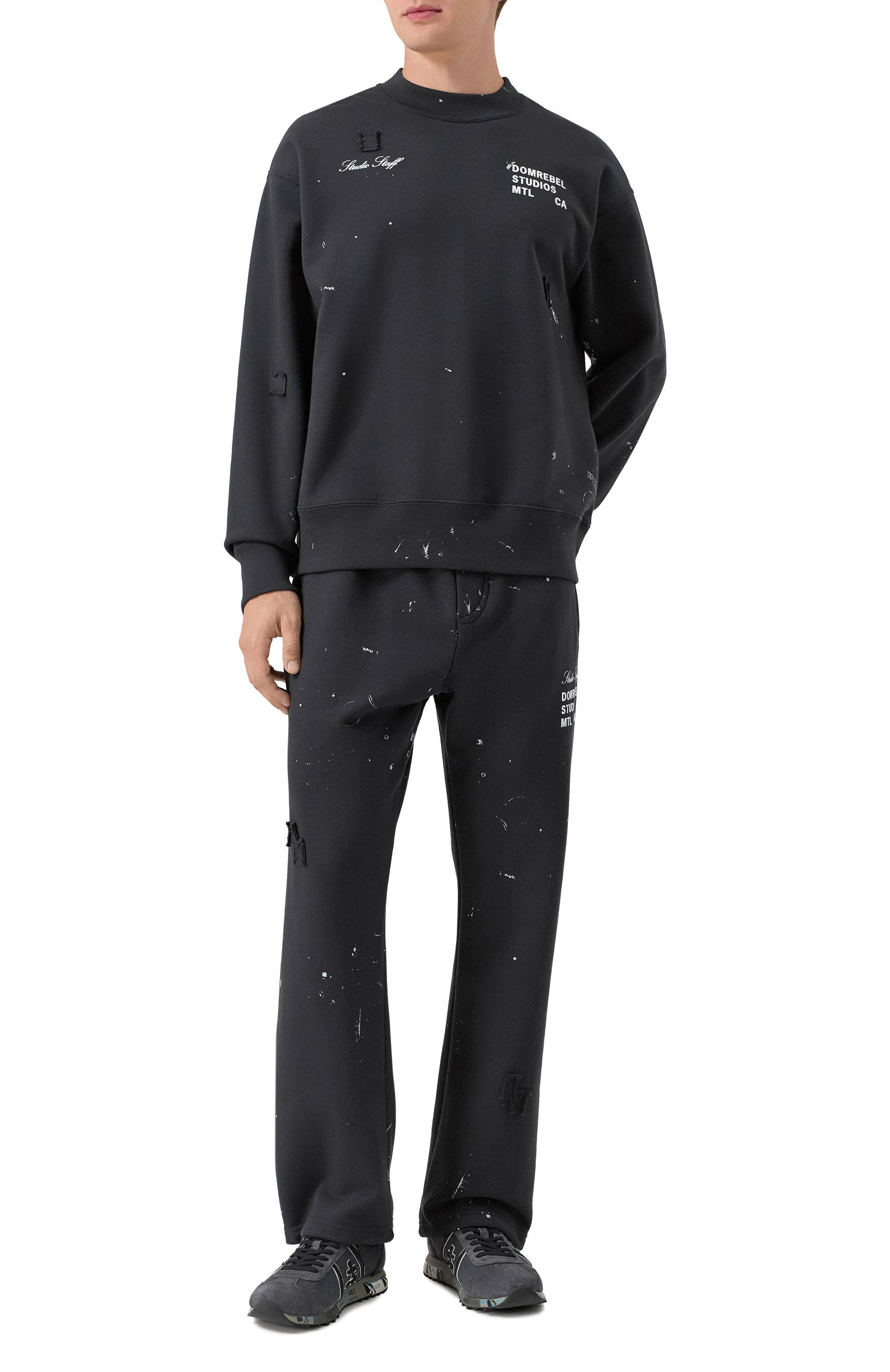 Хлопковый свитшот DOMREBEL, арт. M STAFF SWEATSHIRT, фото 2