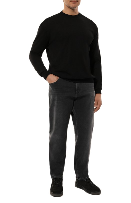 Шерстяной джемпер Paul&Shark C0P1047/FLV/U Чёрный  C0P1047/FLV/U Фото 2