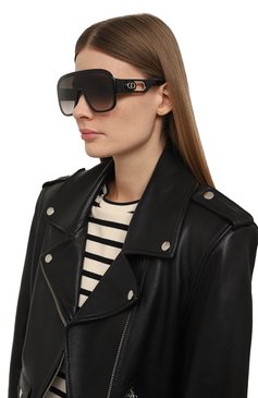 Женские солнцезащитные очки DIOR EYEWEAR черного цвета, арт. DI0RB0BBYSP0RT M1U 10A1 | Фото 2 (Кросс-КТ: С/з-унисекс; Региональные ограничения белый список (Axapta Mercury): Не проставлено; Нос: Не проставлено; Материал: Пластик; Тип очков: С/з; Очки форма: Маска; Оптика Гендер: оптика-унисекс)