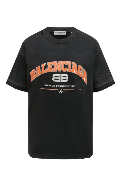 Женская хлопковая футболка BALENCIAGA, арт. 612965/TLVJ1