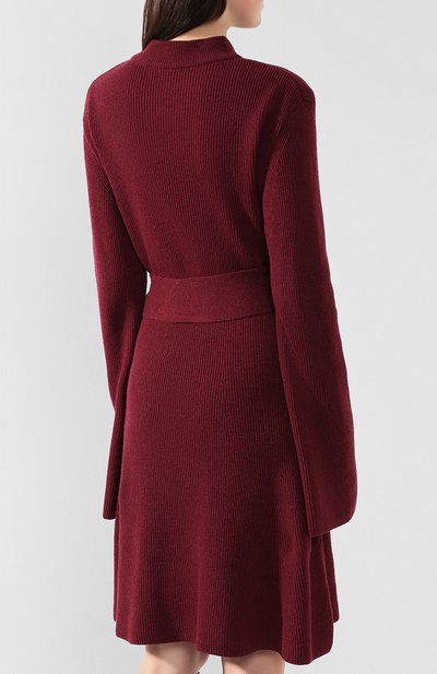 Платье с поясом NANUSHKA, арт. ABHAYA_BERRY_CASHMERE BLEND RIB, фото 4