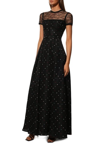 Платье из шелка и вискозы ELIE SAAB черного цвета по цене 1035000 руб., арт. 8268, фото 3 Платье из шелка и вискозы ELIE SAAB, арт. 8268, фото 3