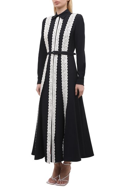 Шелковое платье GABRIELA HEARST черно-белого цвета по цене 457000 руб., арт. 321427 S042, фото 3 Шелковое платье GABRIELA HEARST, арт. 321427 S042, фото 3