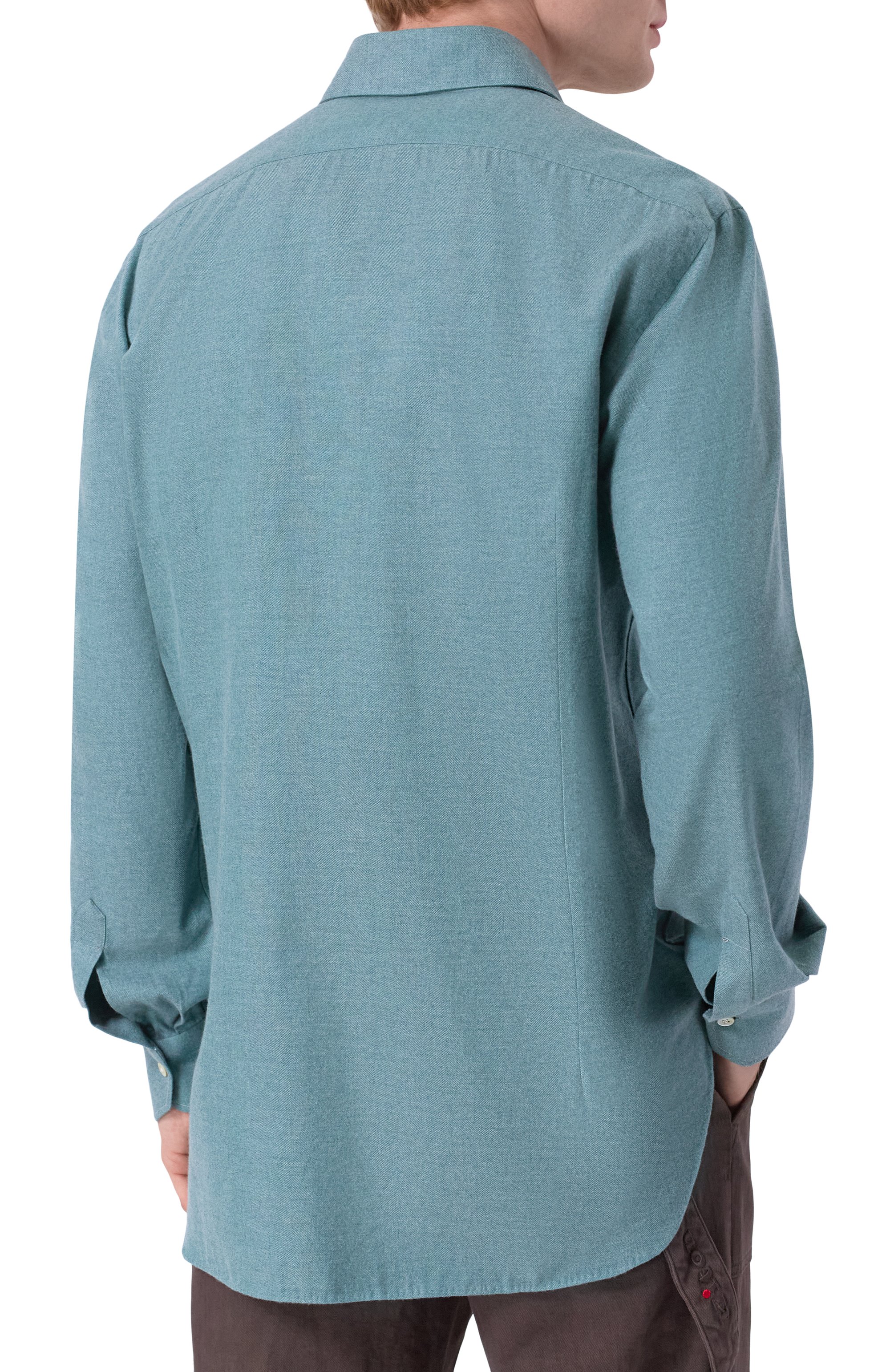 Рубашка из хлопка и лиоцелла KITON, арт. UCCH0944006, фото 4