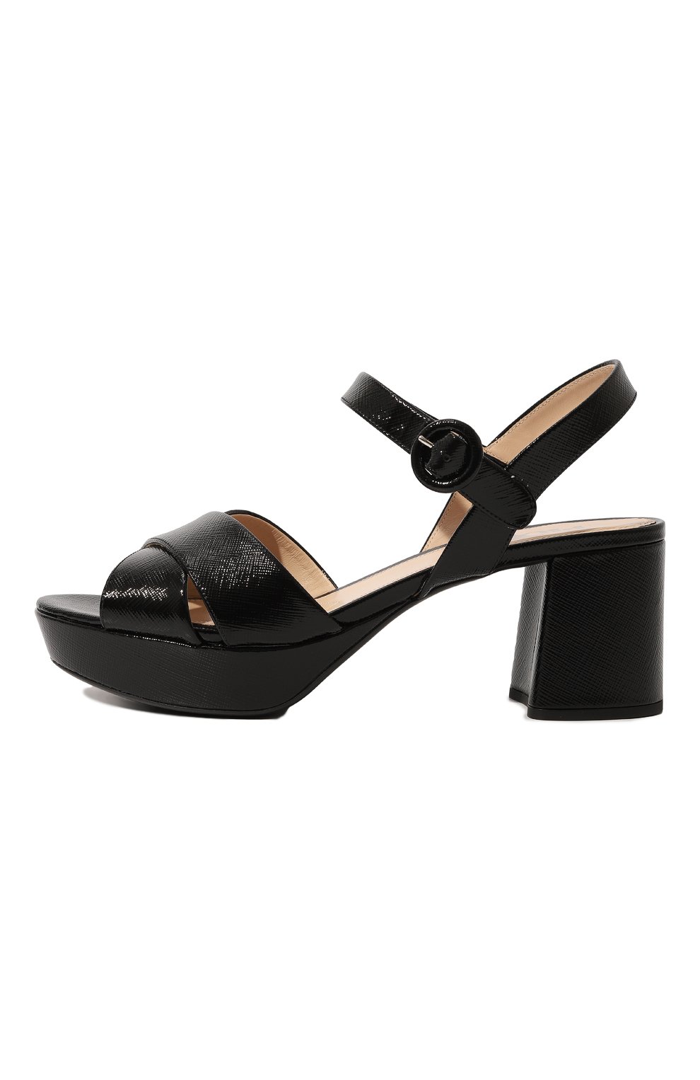 Кожаные босоножки PRADA, арт. 1XP890-3A9S-F0002-B065, фото 4