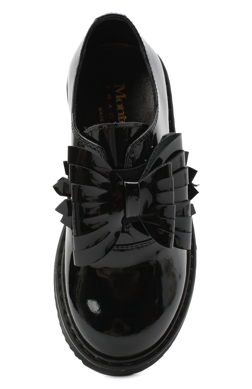 Кожаные туфли MONTELPARE TRADITION черного цвета по цене 17000 руб., арт. MT14157/PIUMA/28-35, фото 4 Кожаные туфли MONTELPARE TRADITION, арт. MT14157/PIUMA/28-35, фото 4