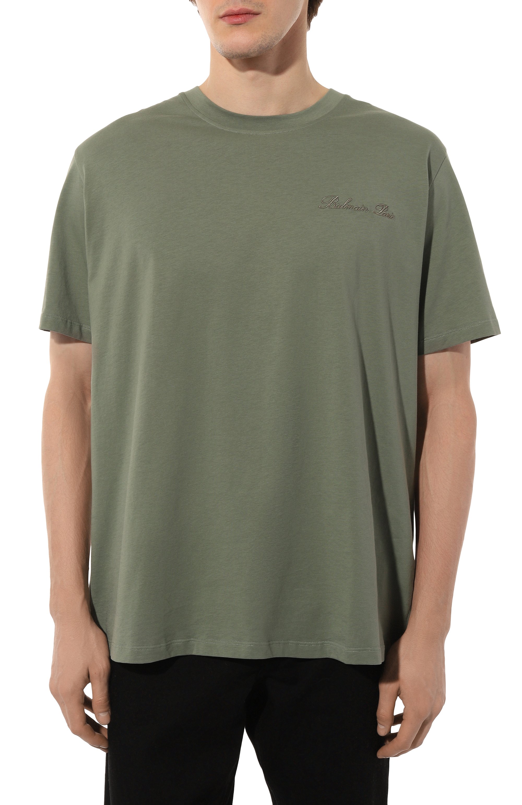 Хлопковая футболка BALMAIN, арт. DH1EG010/BC68, фото 3