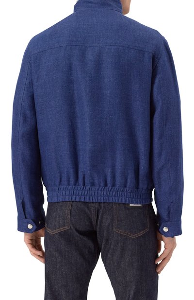 Бомбер изо льна и шерсти BRUNELLO CUCINELLI, арт. MW4826509, фото 4