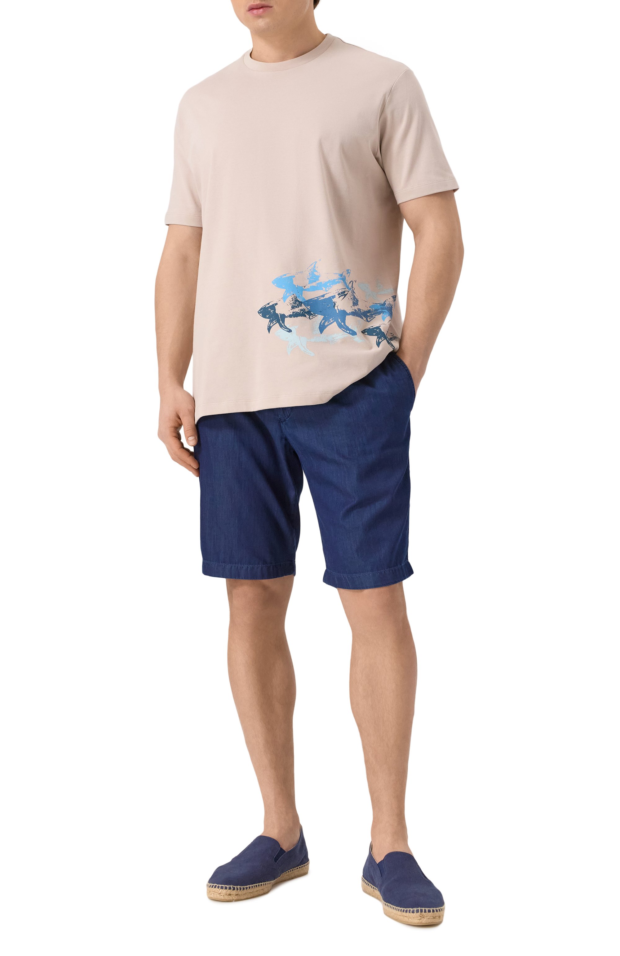 Хлопковая футболка PAUL&SHARK, арт. 25411040, фото 2