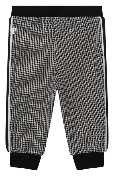 Джоггеры BOSS черно-белого цвета по цене 9680 руб., арт. J51276/9M-18M, фото 2 Джоггеры BOSS, арт. J51276/9M-18M, фото 2