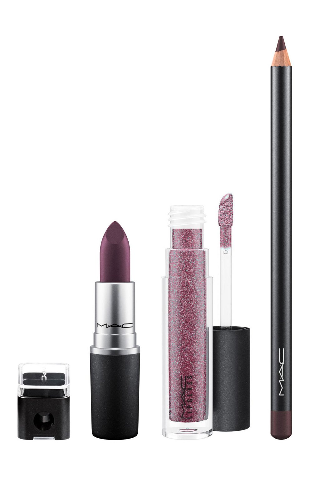 Набор для губ matte & metallic: plum lips MAC, арт. SCJ1-01, фото 1