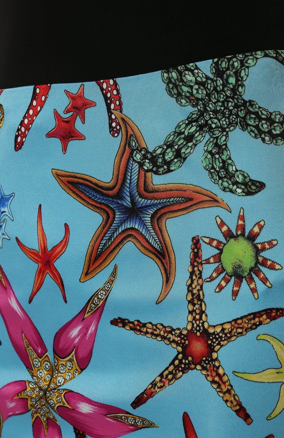 Юбка из вискозы VERSACE голубого цвета по цене 89950 руб., арт. A89253/1F01134, фото 5 Юбка из вискозы VERSACE, арт. A89253/1F01134, фото 5