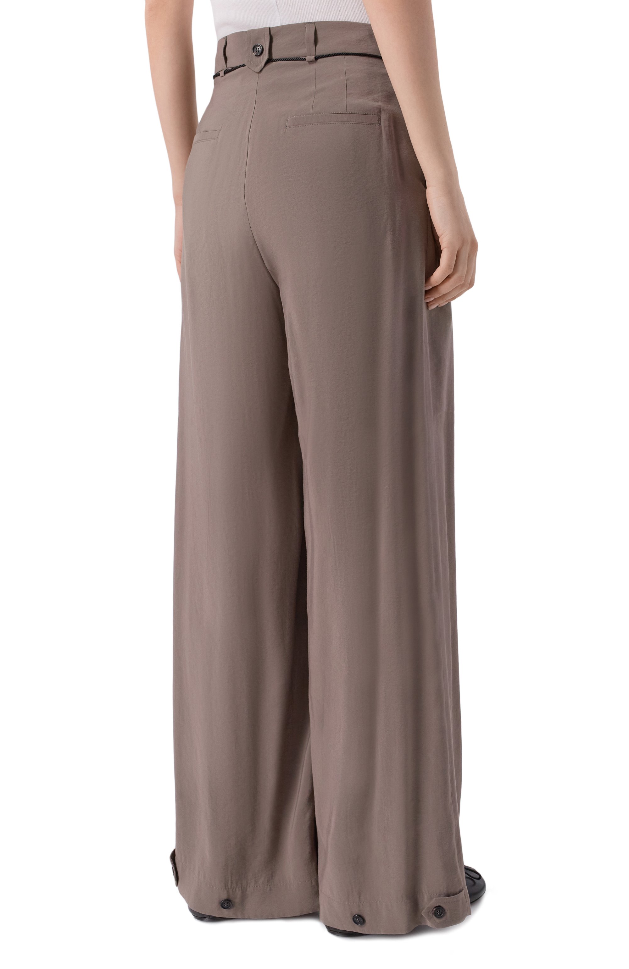 Брюки ISABEL BENENATO темно-бежевого цвета по цене 77900 руб., арт. DW43S26, фото 4 Брюки ISABEL BENENATO, арт. DW43S26, фото 4