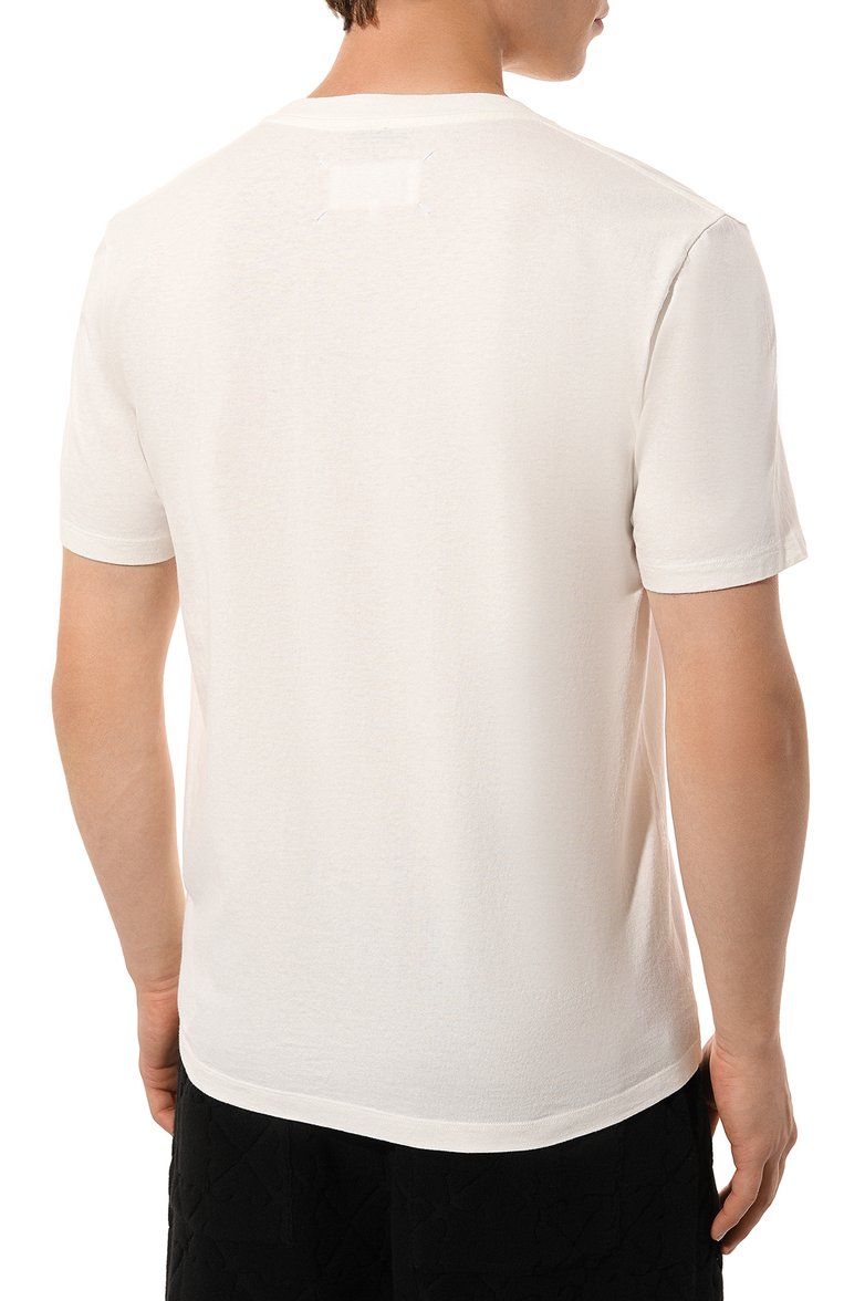 Мужского комплект из трех футболок MAISON MARGIELA кремового цвета, арт. S50GC0687/S23973 | Фото 10 (Региональные ограничения белый список (Axapta Mercury): Не проставлено; Нос: Не проставлено; Принт: Без принта; Материал внешний: Хлопок; Рукава: Короткие; Мужск�ое Кросс-КТ: Футболка-одежда)