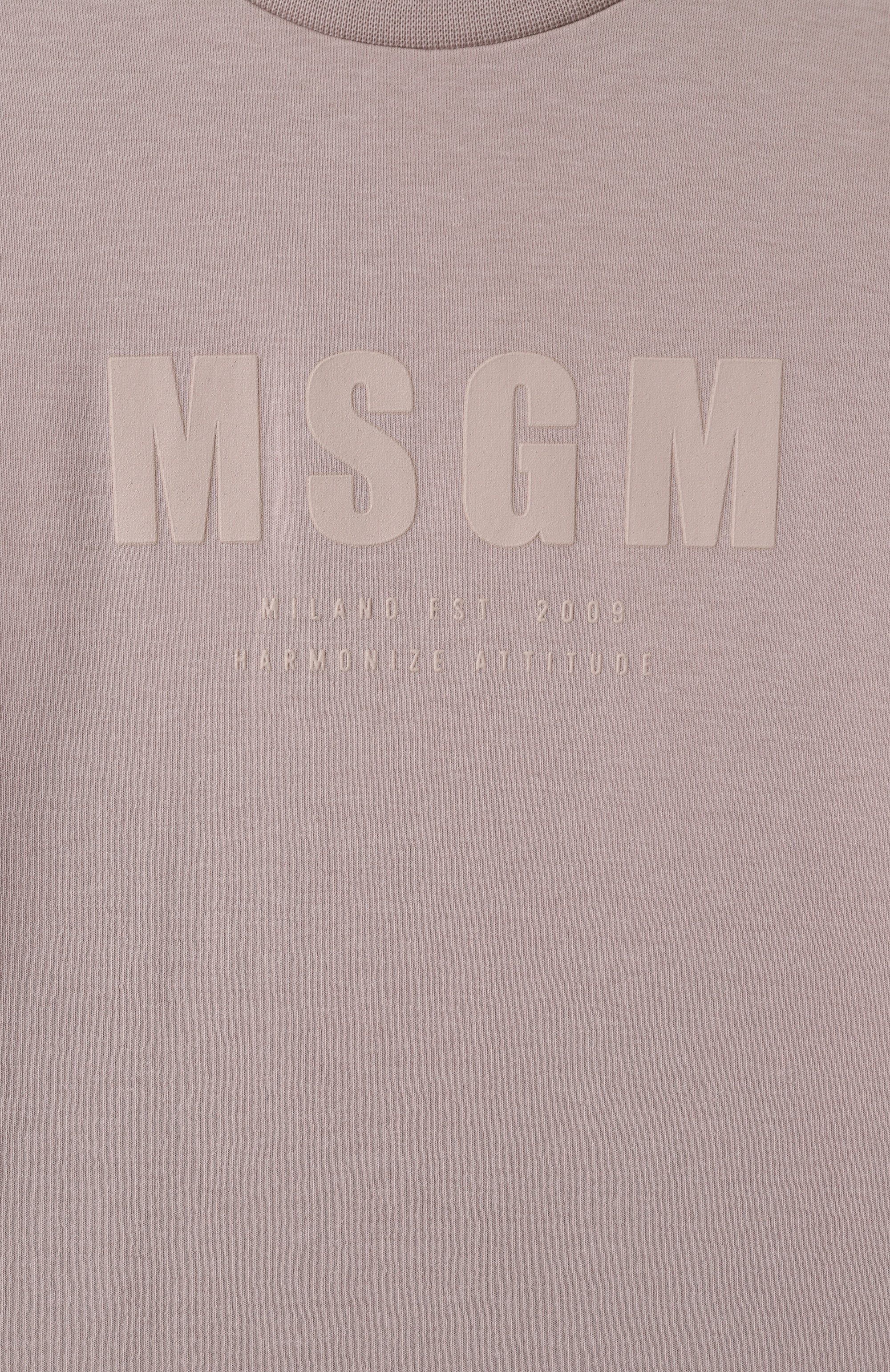 Хлопковая футболка MSGM KIDS, арт. S5MSJUTH170, фото 3