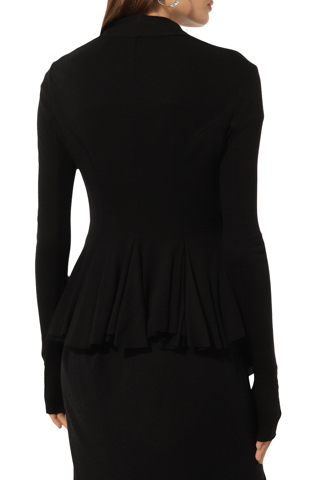 Жакет из шерсти и вискозы RICK OWENS, арт. RP02D3707/JR, фото 4