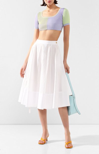 Топ из смеси вискозы и хлопка JACQUEMUS, арт. 201KN36/48651, фото 2