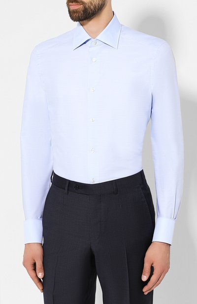 Хлопковая сорочка ZEGNA, арт. 601030/9MS0BR, фото 3