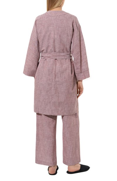 Халат изо льна и хлопка ZIMMERLI, арт. 4697-15500, фото 4