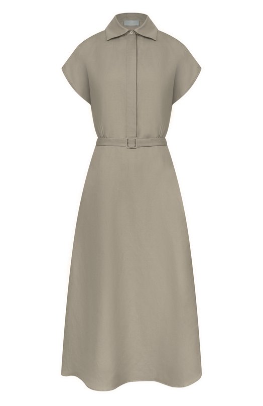 Платье изо льна и шелка MVST M26.2PW.D017/F123 Хаки M26.2PW.D017/F123