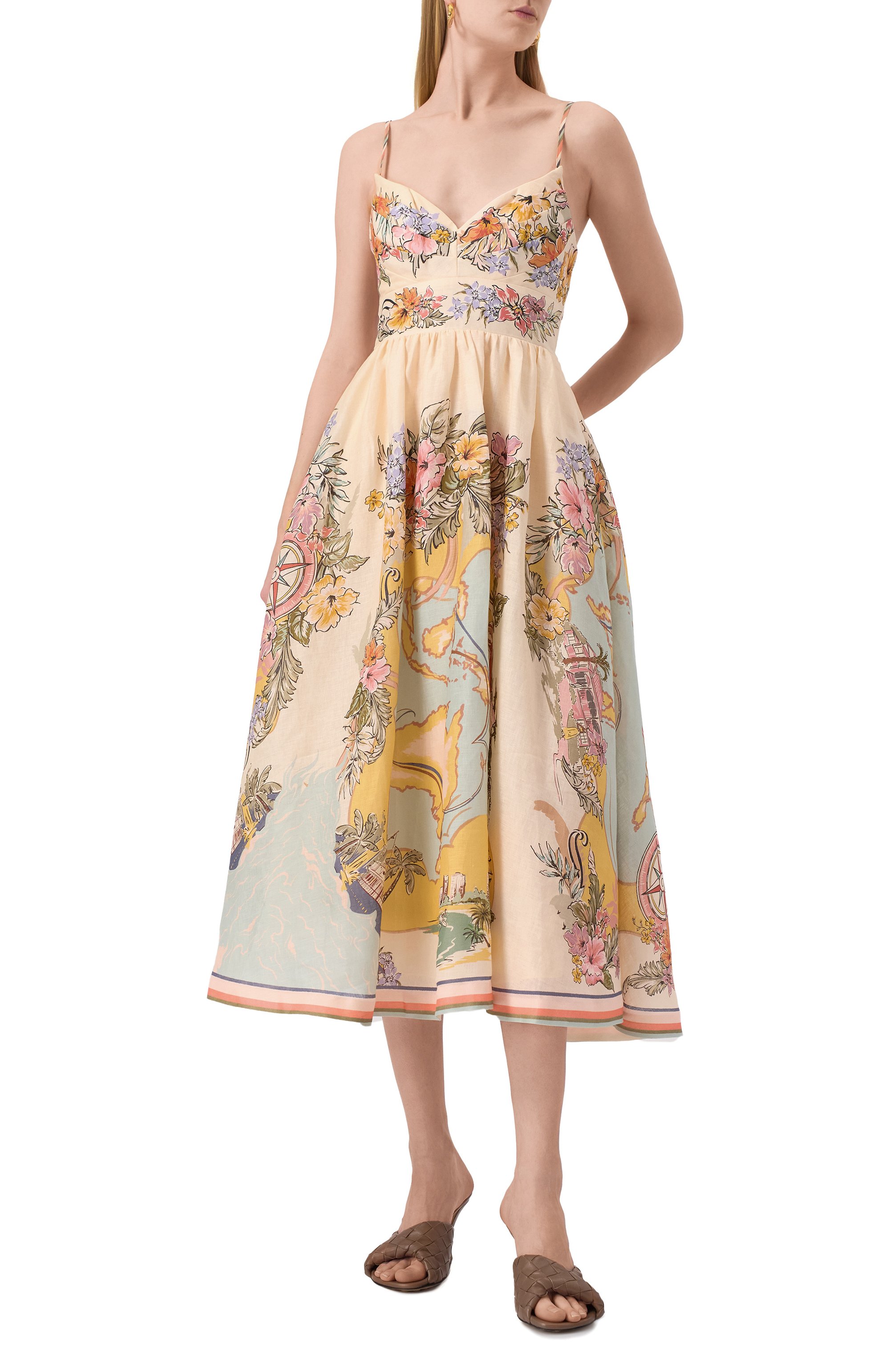 Льняное платье ZIMMERMANN, арт. 1774DRS253, фото 3