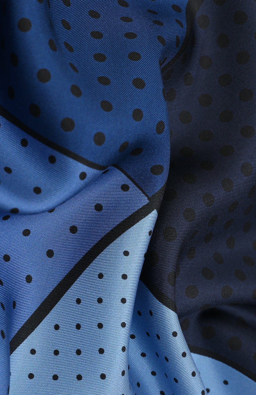 Шелковый платок LANVIN синего цвета по цене 7880 руб., арт. 2427/HANDKERCHIEF, фото 2 Шелковый платок LANVIN, арт. 2427/HANDKERCHIEF, фото 2