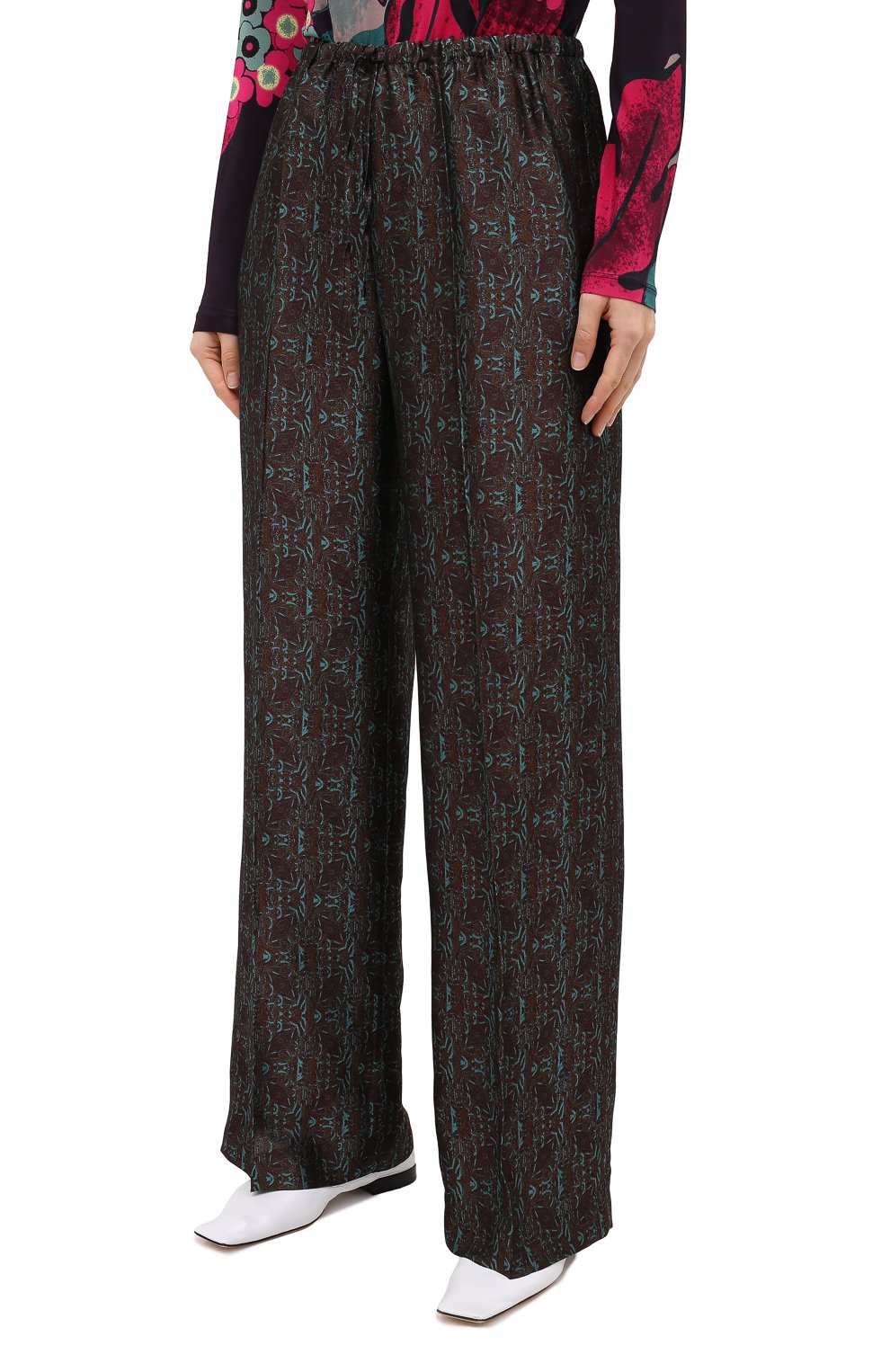 Брюки из вискозы и шелка DRIES VAN NOTEN, арт. 202-30985-1331, фото 4