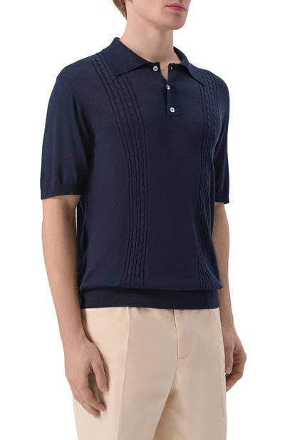 Шелковое поло KITON, арт. UMK0852, фото 3