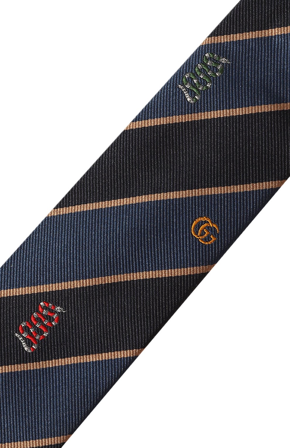 Шелковый галстук GUCCI синего цвета по цене 25920 руб., арт. 545077 4E002, фото 4 Шелковый галстук GUCCI, арт. 545077 4E002, фото 4