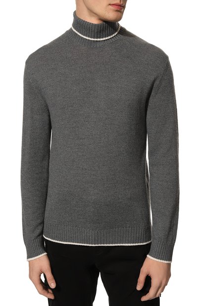 Шерстяной свитер ELEVENTY PLATINUM серого цвета по цене 38950 руб., арт. F76MAGF06 MAG24012, фото 3 Шерстяной свитер ELEVENTY PLATINUM, арт. F76MAGF06 MAG24012, фото 3