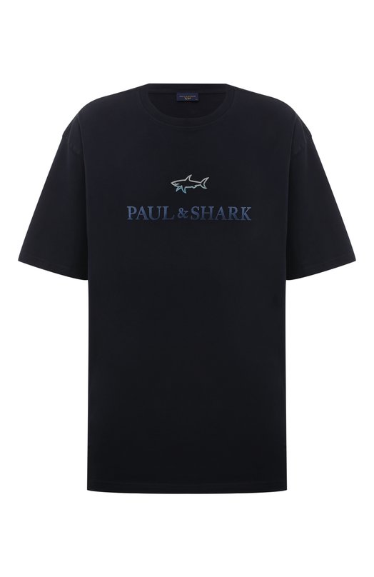 Хлопковая футболка Paul&Shark 14311604/4XL Синий 14311604/4XL