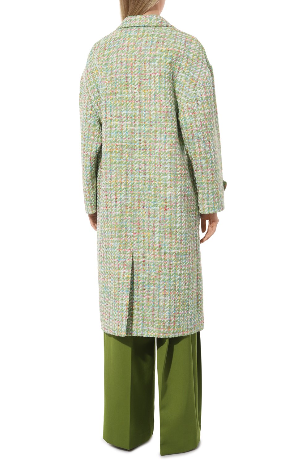 Пальто из шерсти и вискозы GUCCI светло-зеленого цвета по цене 427000 руб., арт. 750978/ZAMMF, фото 4 Пальто из шерсти и вискозы GUCCI, арт. 750978/ZAMMF, фото 4