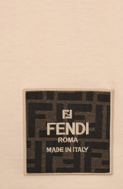 Хлопковая футболка FENDI, арт. JUI153/7AJ, фото 3