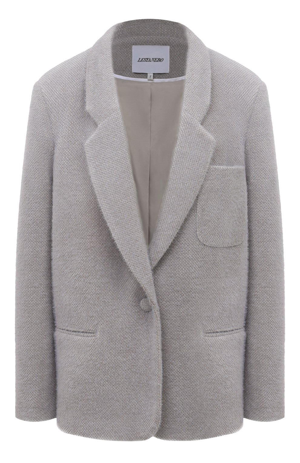 Жакет LESYANEBO серого цвета по цене 38000 руб., арт. FW23/H-415/CNC, фото 1 Жакет LESYANEBO, арт. FW23/H-415/CNC, фото 1